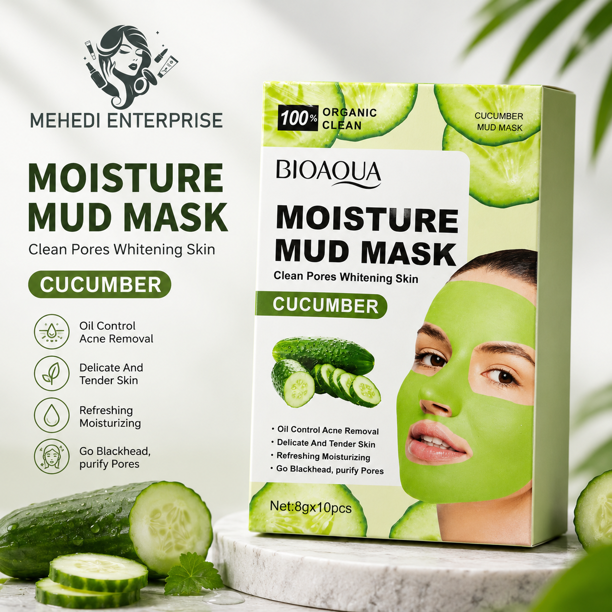BIOAQUA Moisture Mud Mask (Cucumber)