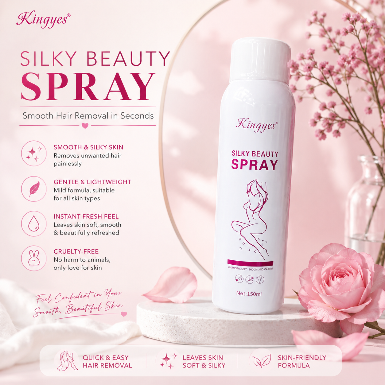 Kingyes Silky Beauty Spray