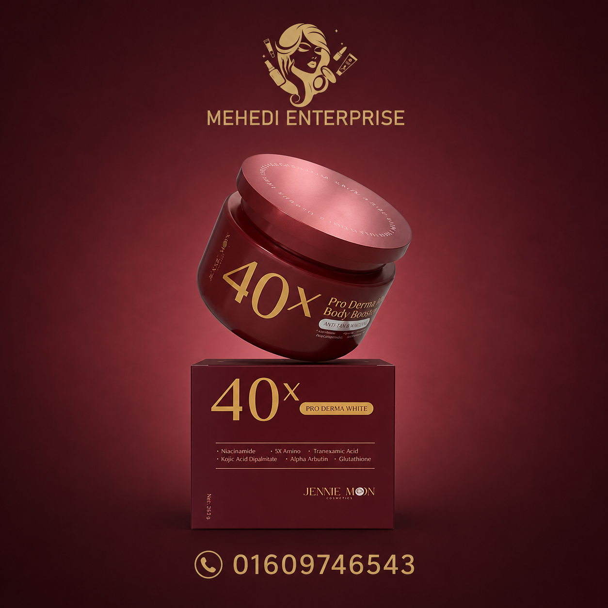 JENNIE MOON 40X Pro Derma Plus Body Booster