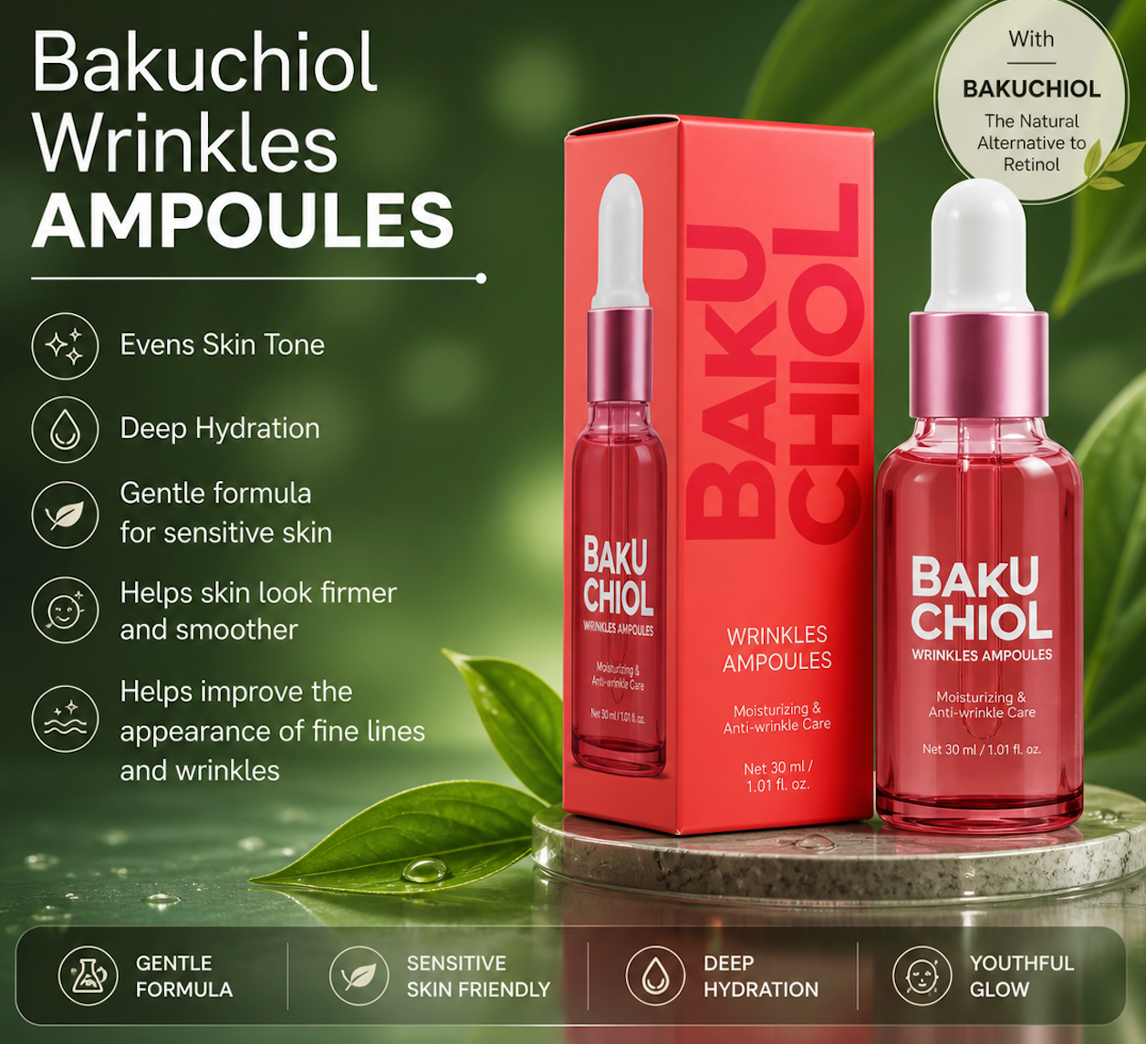 Bakuchiol Serum (Natural Retinol Alternative)