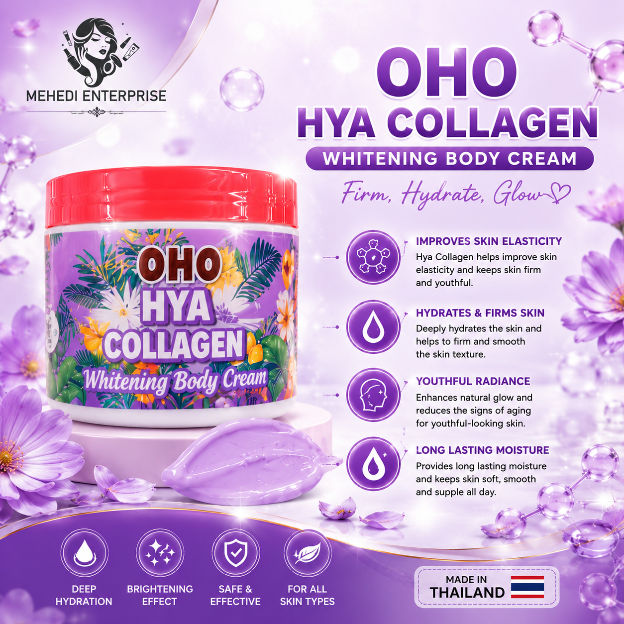OHO Hya Collagen Whitening Body Cream